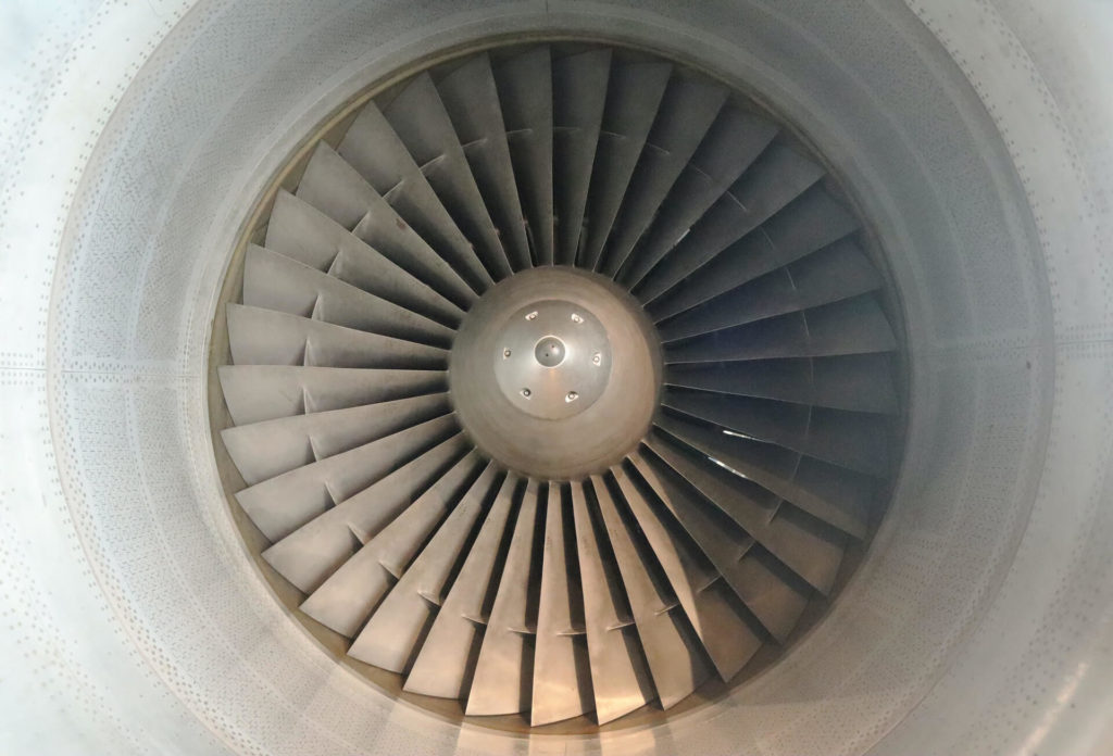 Motor einer Strahlturbine