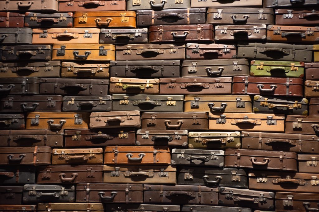 Piles of suitcases