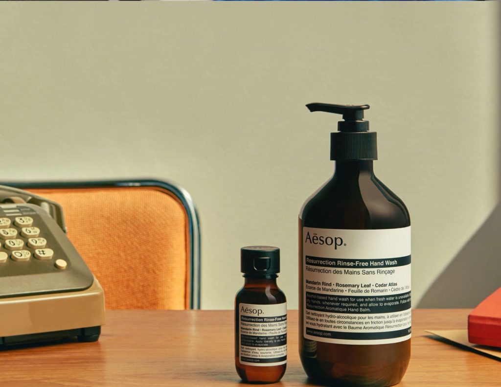 Aesop hand sanitizer