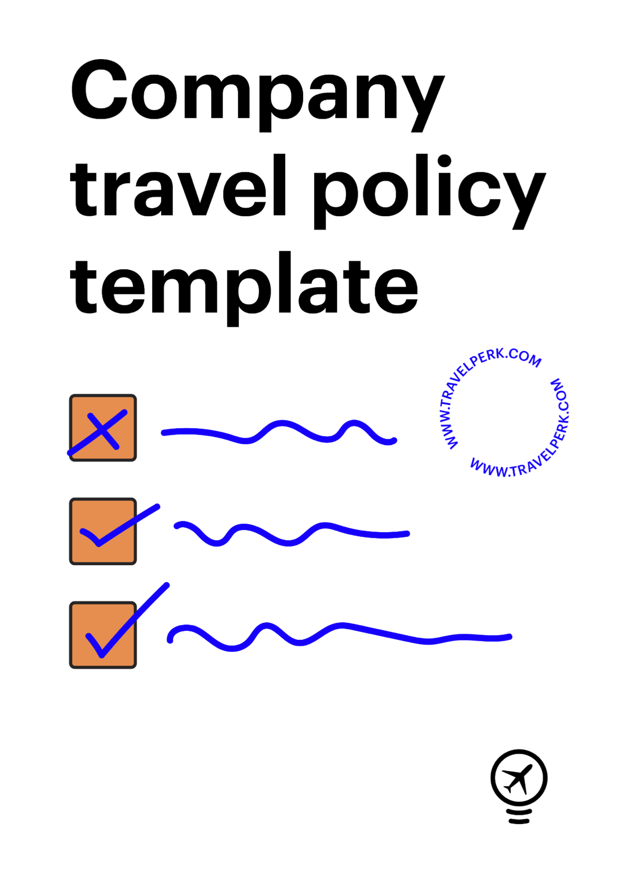 Customizable company travel policy template