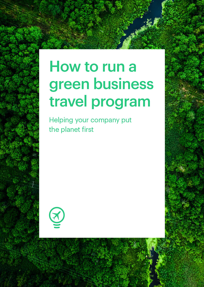 How to run a green business travel program