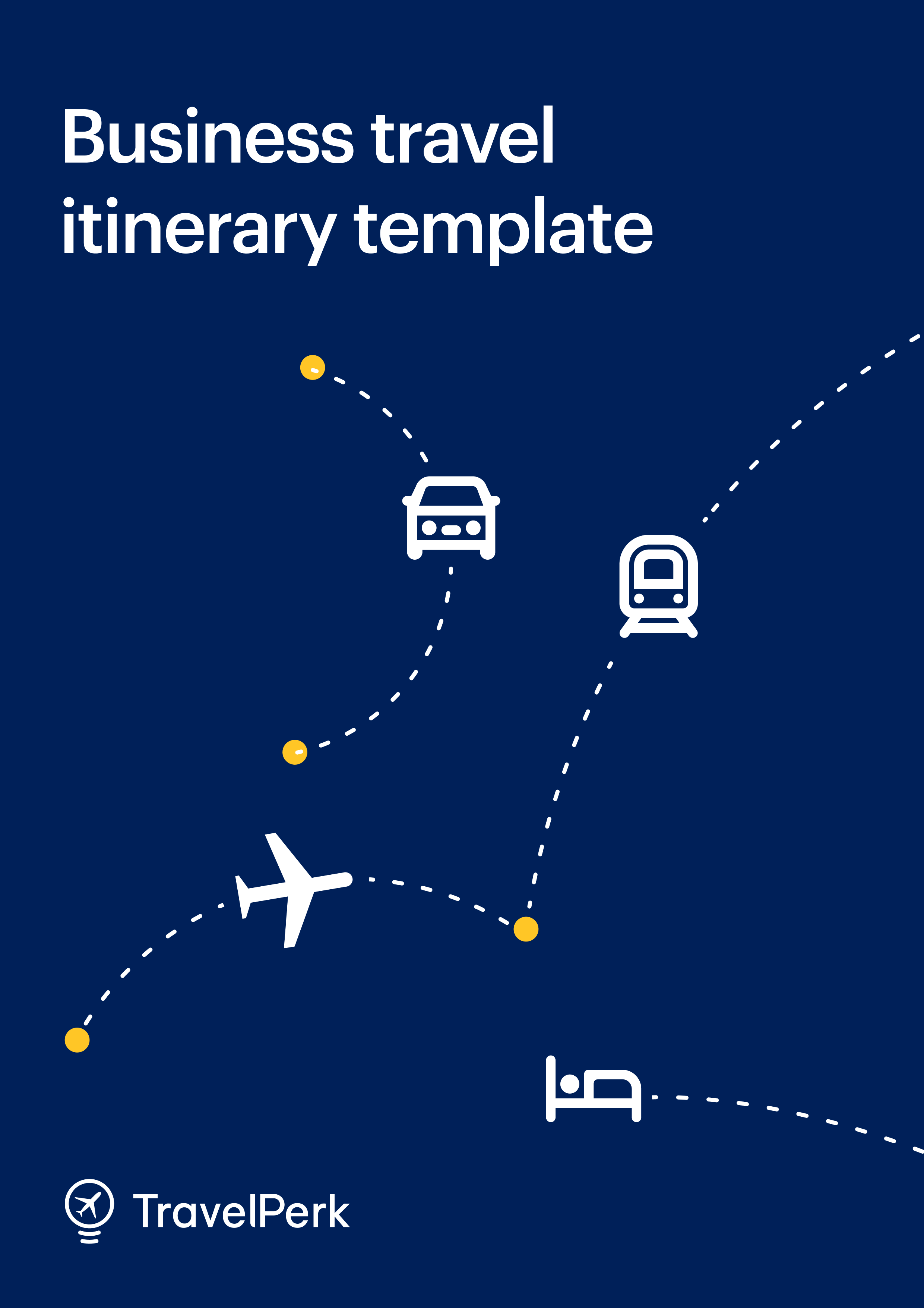 Business travel itinerary template