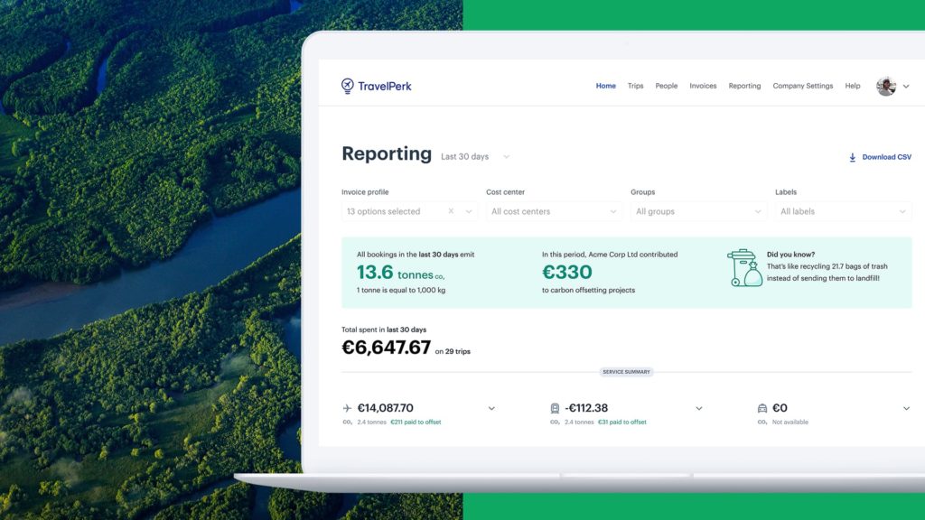 TravelPerk ermöglicht mit GreenPerk ab sofort CO2-Kompensation von Geschäftsreisen