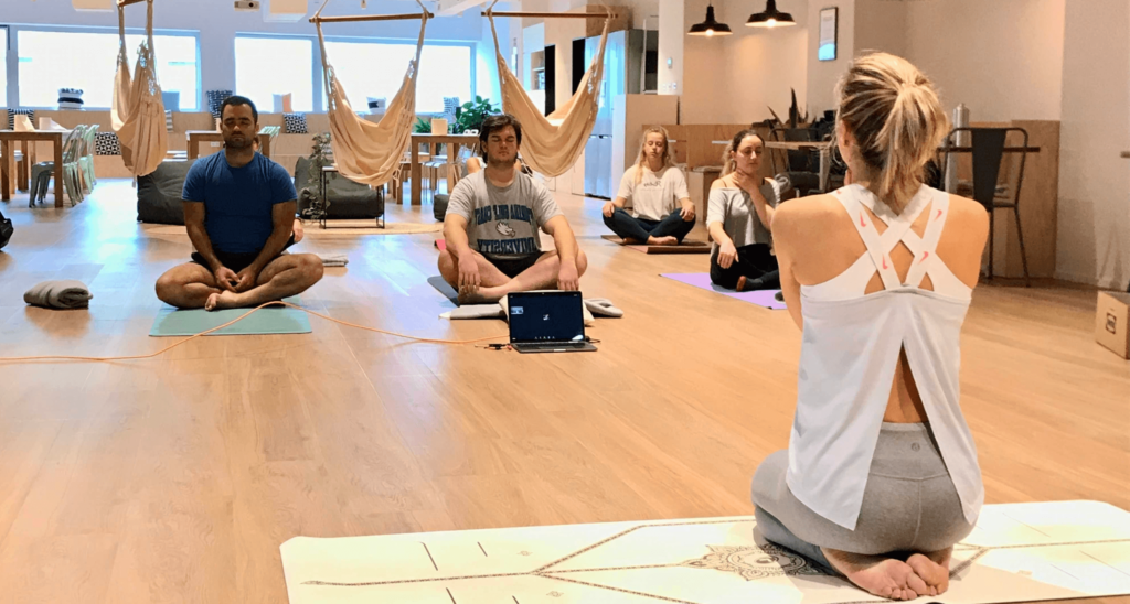 yoga team wellness