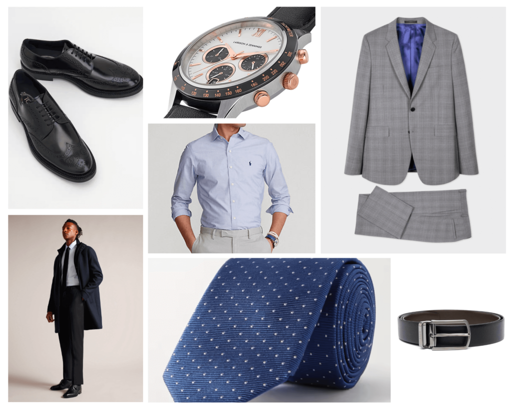 men's business formal collage