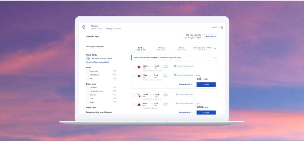 Best travel management platform - TravelPerk
