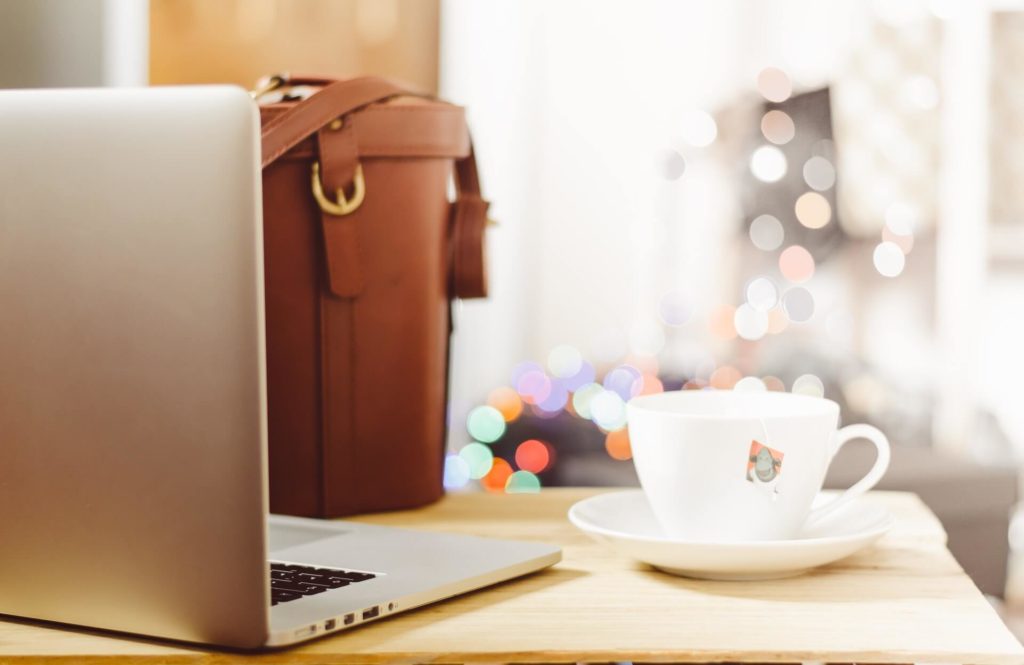 laptop coffee work