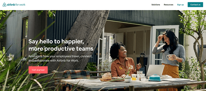 airbnb for work platform