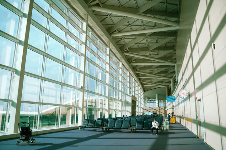 Empty airport