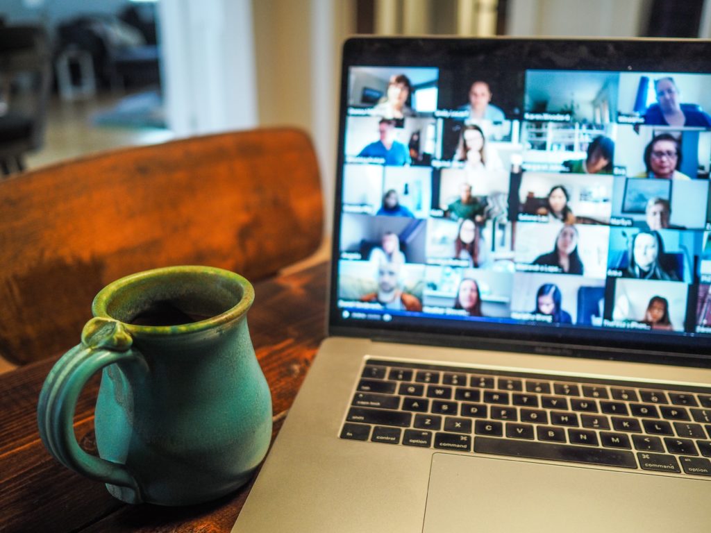 Connecting with friends on zoom