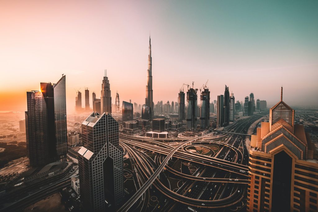 Dubai birds eye view