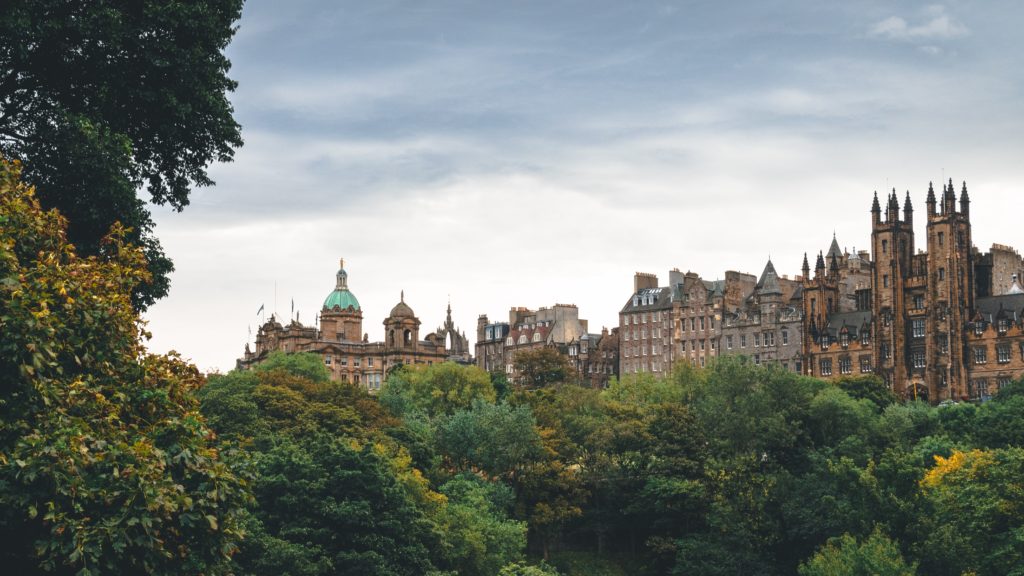 Edinburgh green views castle