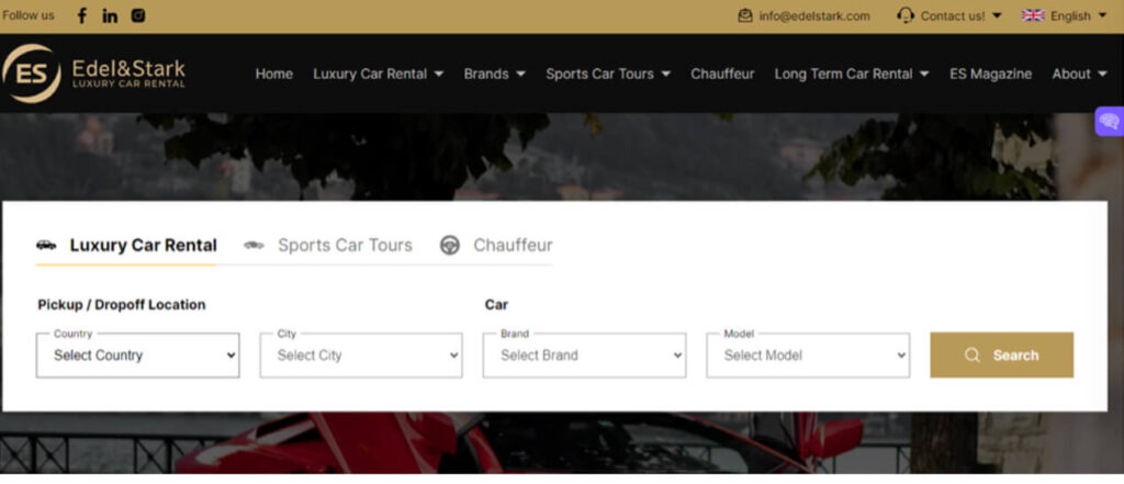 edel and stark car rental