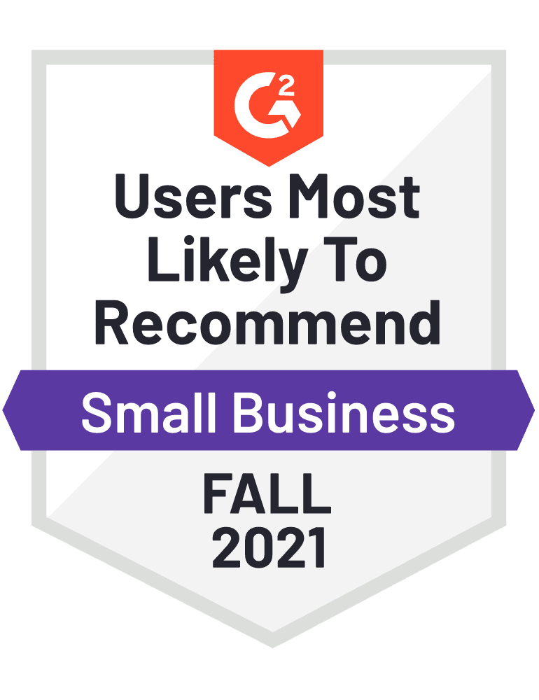 g2 small business fall badge