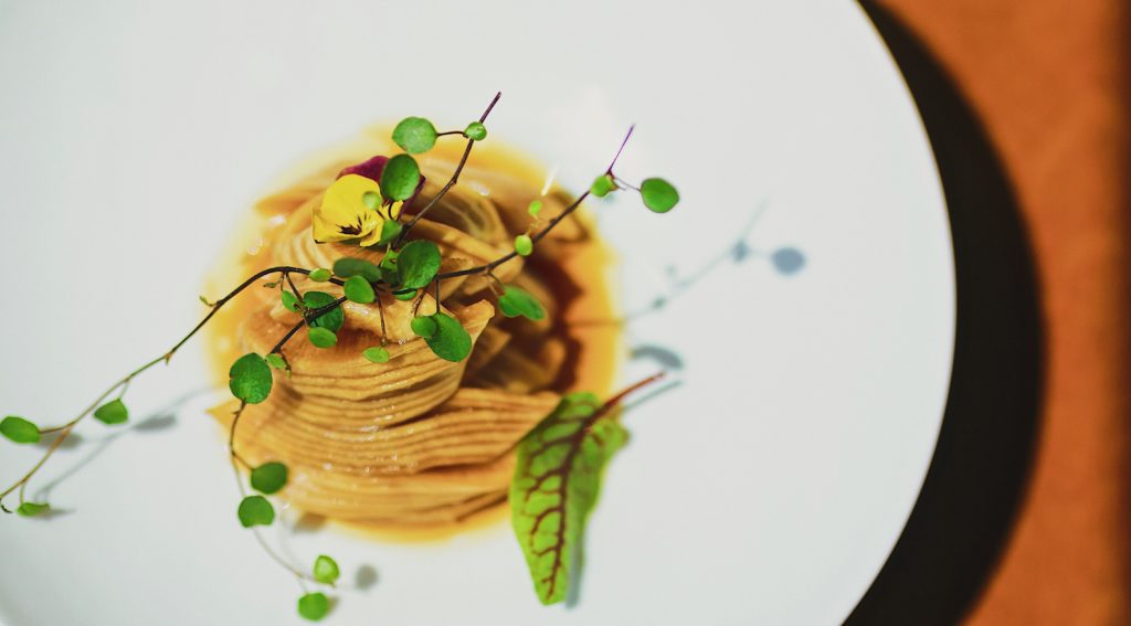 Gourmet pasta dish