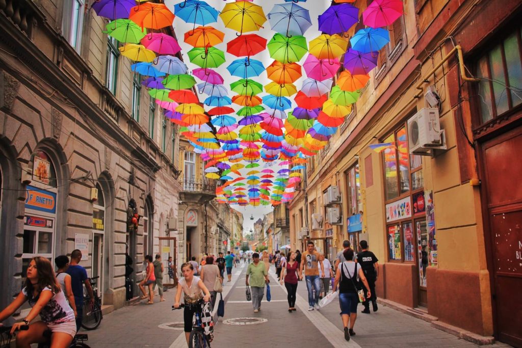 cool street in romania