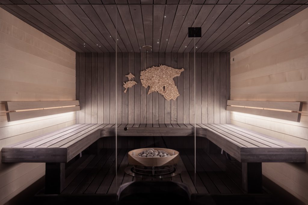 Sauna empty shot