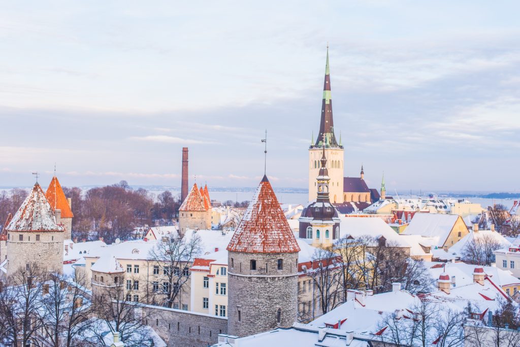 Tallinn under the snow