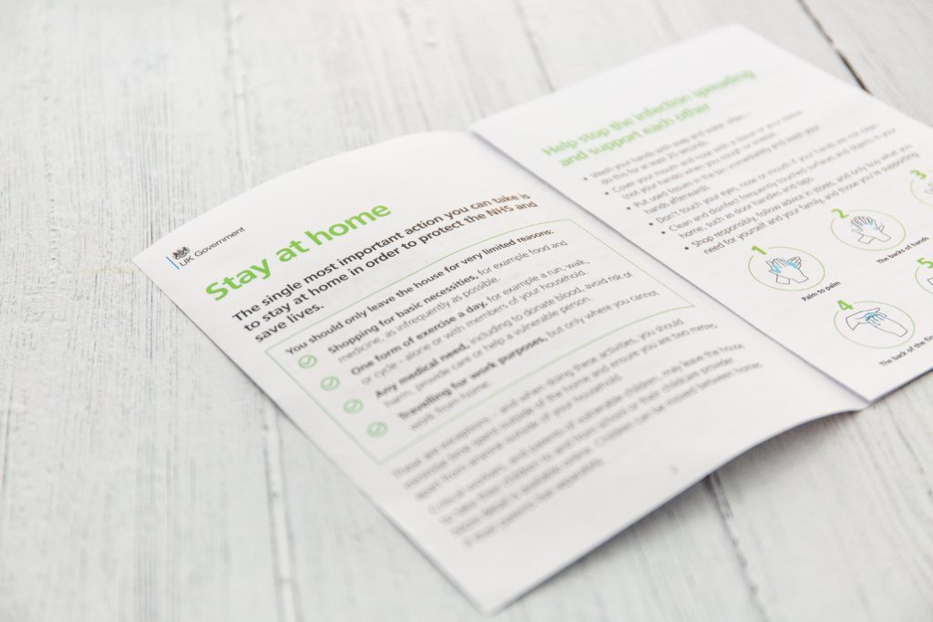 NHS stay at home guidebook
