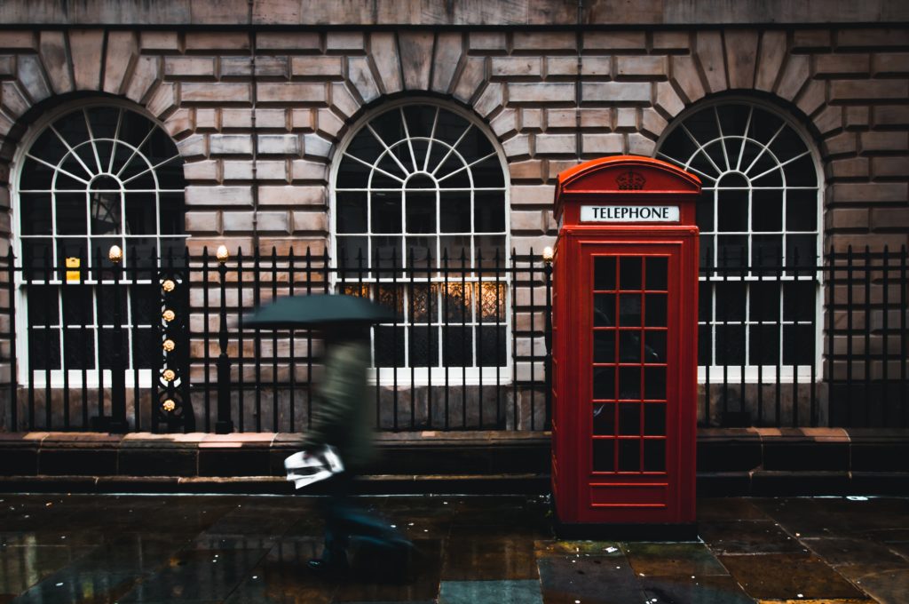 London red telephone box