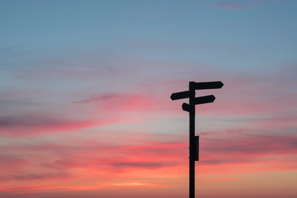 Going forward direction sign