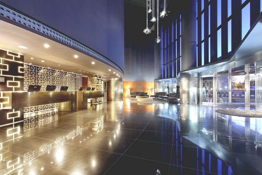 Eurostars Madrid tower lobby