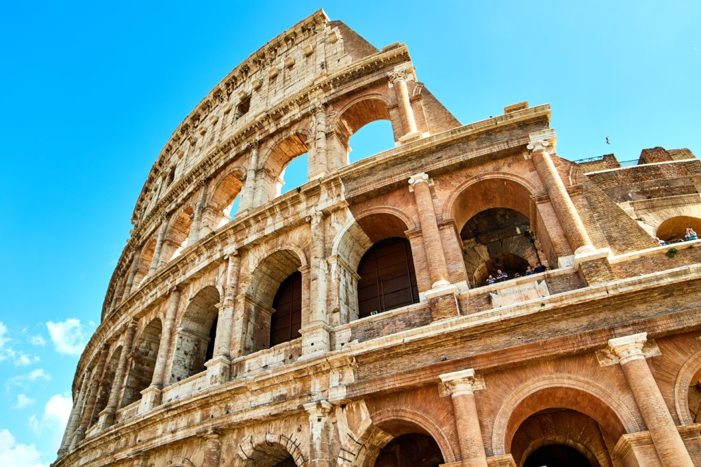 Rome views Colosseum 