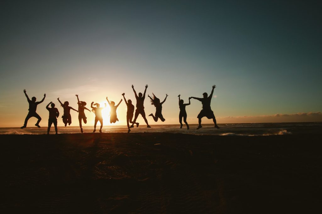 happy team startup