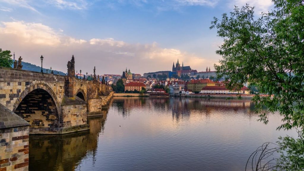 Prague riverfront