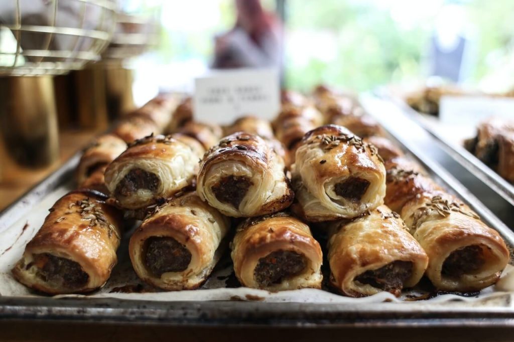 delicious chocolate croissants