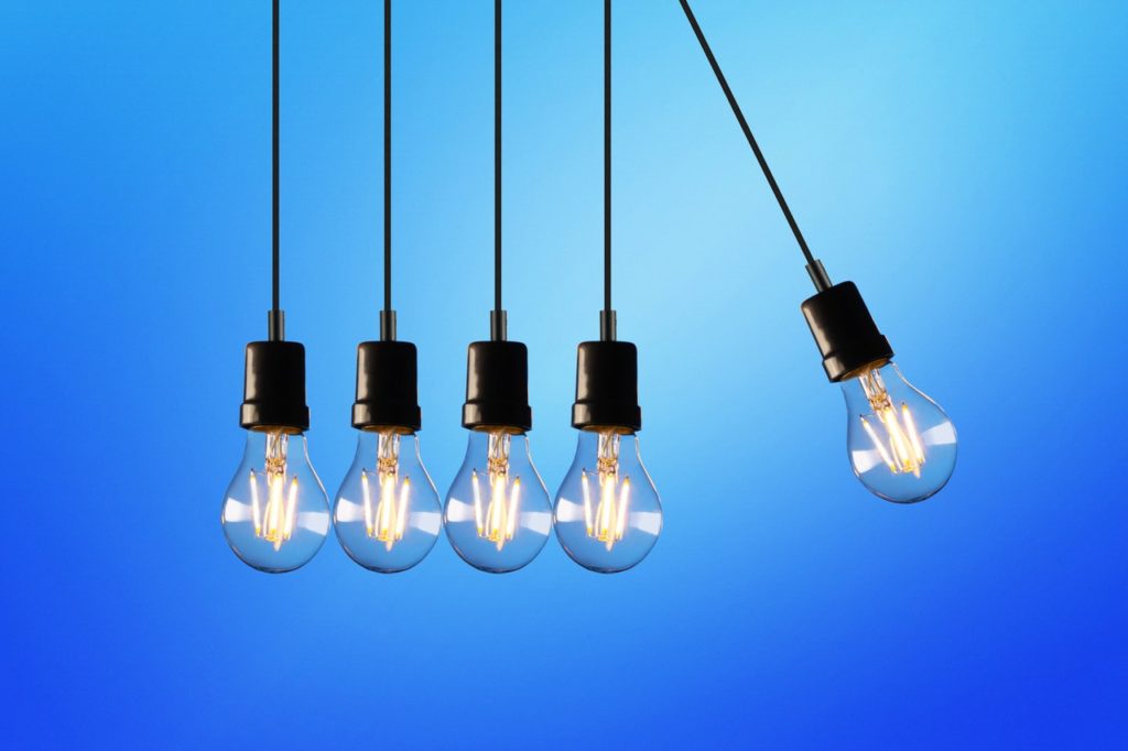 lightbulbs representing ideas