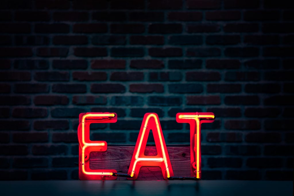 Eat neon sign