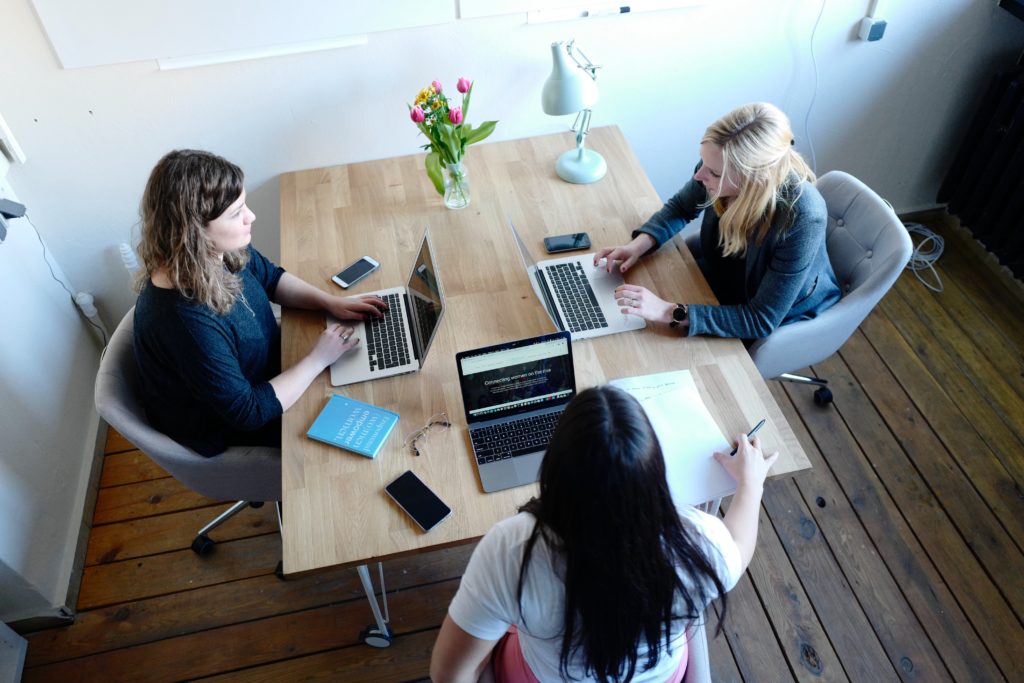 Women working together