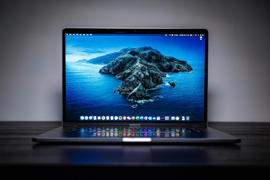 Blue light from laptop screen